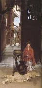 Alma-Tadema, Sir Lawrence The Way to the Temple (mk23) Spain oil painting artist